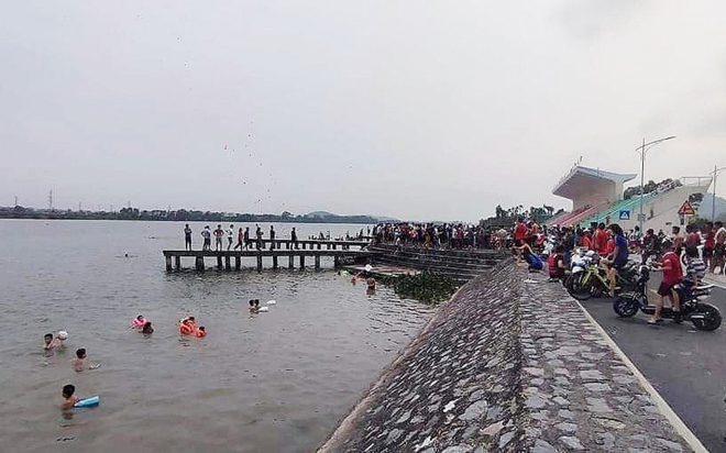 Khu huấn luyện đua thuyền thành phố trên sông Giá, nơi 1 công nhân bị đuối nước khi tắm sông.